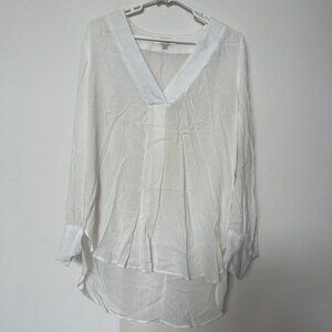 White Flowy Blouse